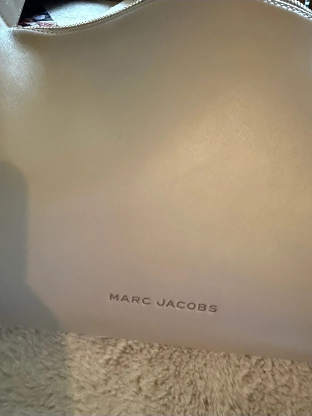 Marc Jacobs Taupe Leather Crossbody with Gold Accents